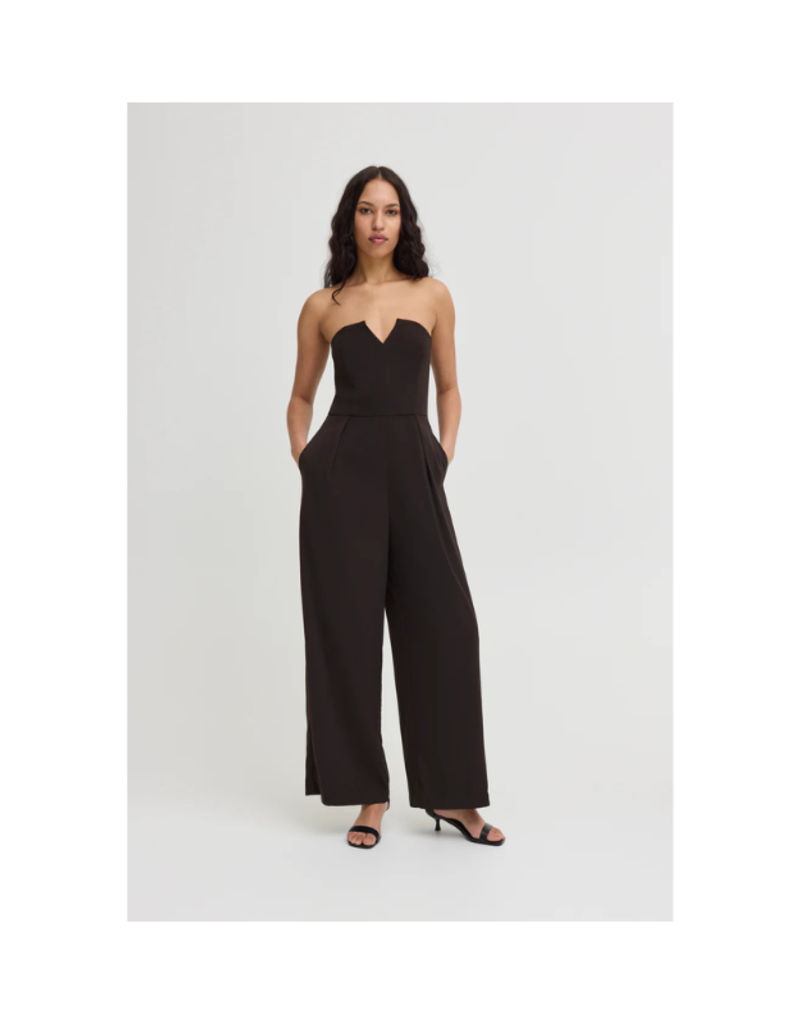 ICHI Quanda Jumpsuit in Black by ICHI