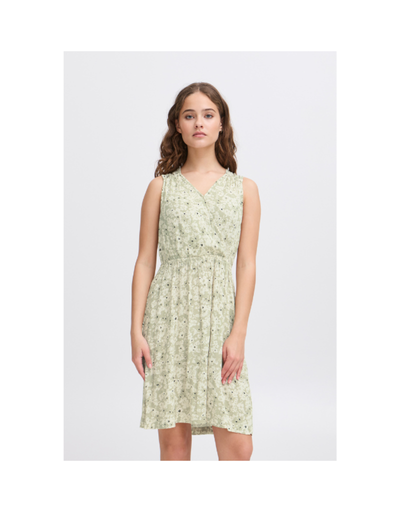 ICHI Marrakech Sleeveless Dress in Tea Dottet Flower by ICHI
