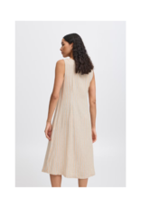 b.young Falakka Button Dress in Hummus Stripe by b.young
