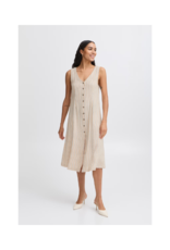 b.young Falakka Button Dress in Hummus Stripe by b.young
