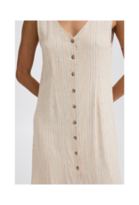 b.young Falakka Button Dress in Hummus Stripe by b.young