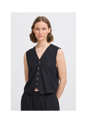 b.young Falakka Vest in Black by b.young