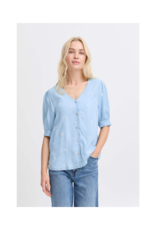 b.young Kosmo Shirt in Light Blue Denim by b.young