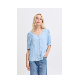 b.young Kosmo Shirt in Light Blue Denim by b.young