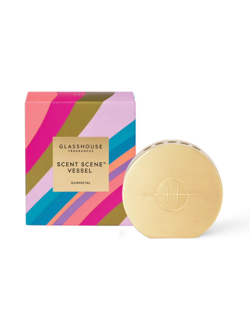 Glasshouse Fragrances Scent Scene Metal Vessel in Gold by Glasshouse Fragrances