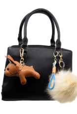 Jane The Brand The Buffy Bag Charm  - Cream Pom + Cord
