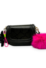 Jane The Brand The Buffy Bag Charm  - Hot Pink Pom + Cord