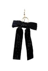 Jane The Brand The Rachel Bag Charm  - Black Beaded Bow