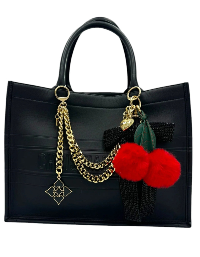 Jane The Brand The Rachel Bag Charm - Red Cherries