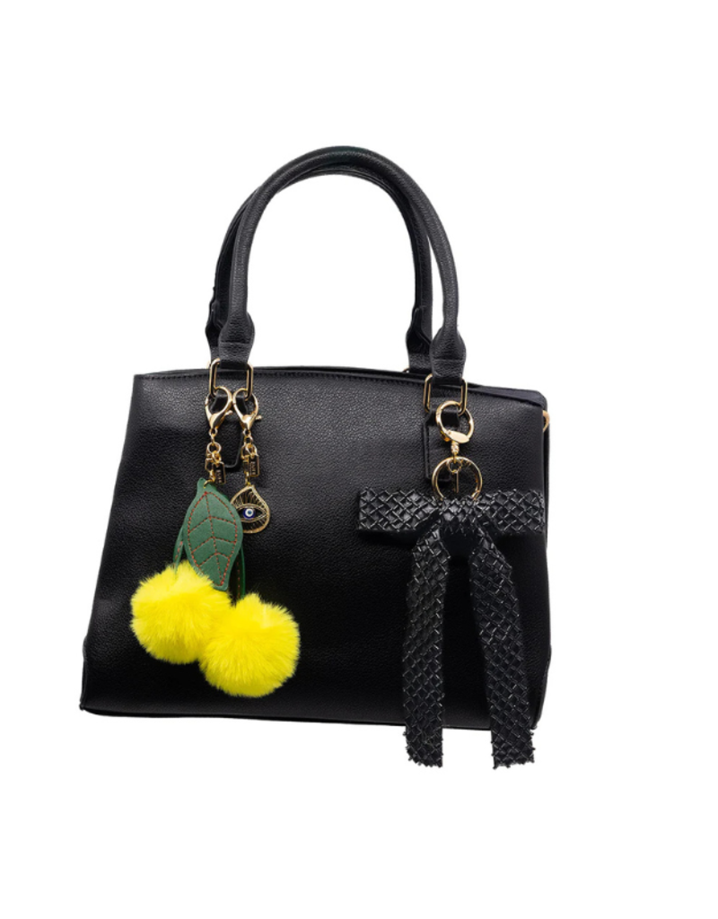 Jane The Brand The Rachel Bag Charm - Yellow Cherries