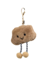 Jane The Brand The Phoebe Bag Charm  - Brown Cloud Plush