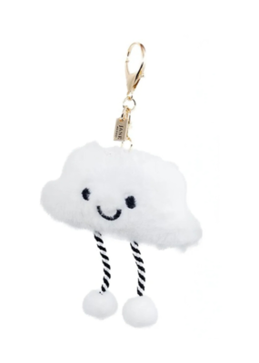 Jane The Brand The Phoebe Bag Charm  - White Cloud Plush