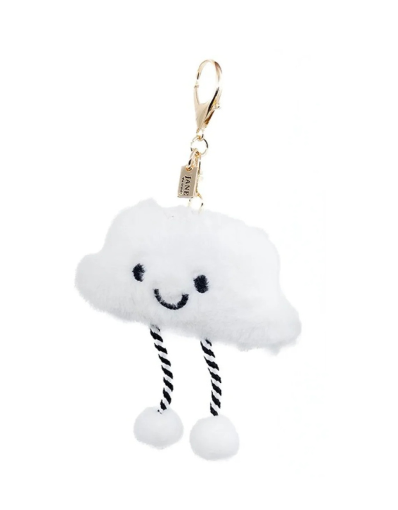 Jane The Brand The Phoebe Bag Charm  - White Cloud Plush