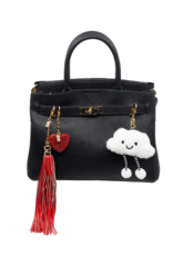 Jane The Brand The Phoebe Bag Charm  - White Cloud Plush