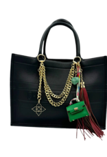 Jane The Brand The Phoebe Bag Charm  - Wine Tassel