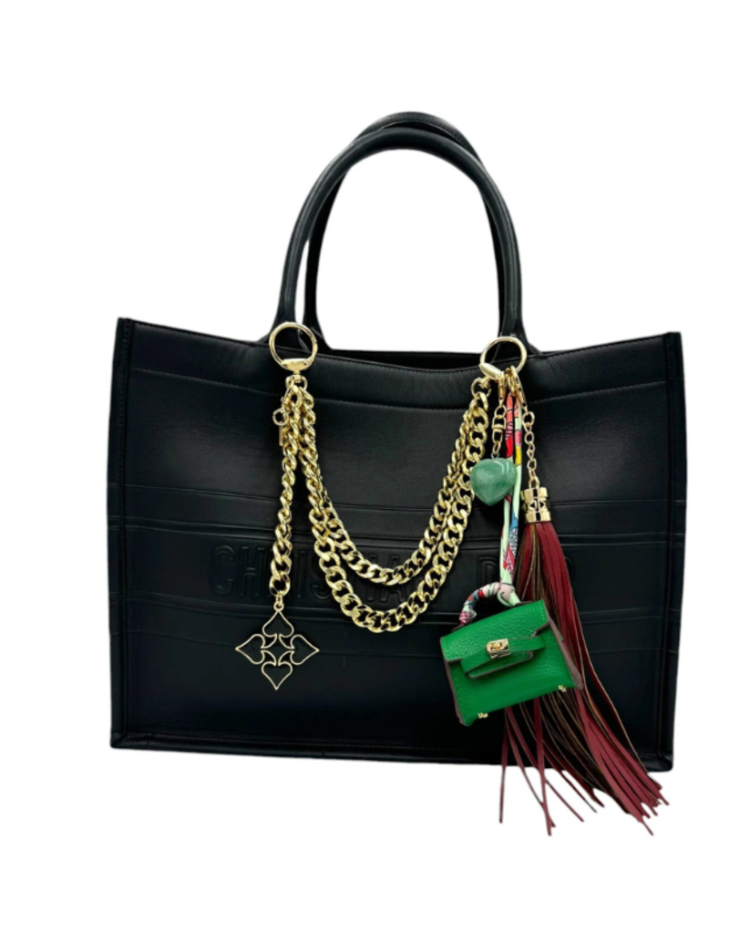 Jane The Brand The Phoebe Bag Charm  - Wine Tassel