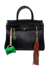 Jane The Brand The Phoebe Bag Charm  - Wine Tassel