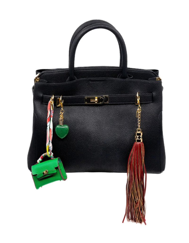 Jane The Brand The Phoebe Bag Charm  - Wine Tassel