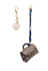 Jane The Brand The Dellacort Bag Charm  - Mini Birkin Putty + Heart
