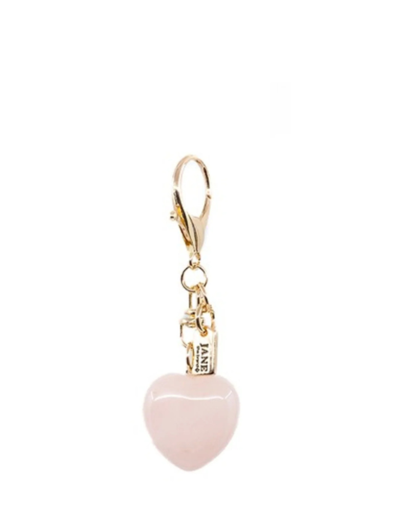 Jane The Brand The Dellacort Bag Charm  - Mini Birkin Putty + Heart