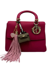 Jane The Brand The Dellacort Bag Charm  - Mini Birkin Putty + Heart