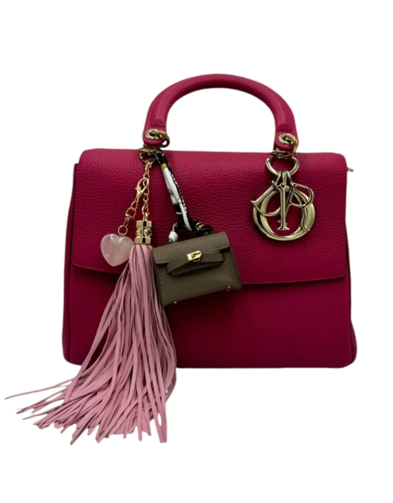 Jane The Brand The Dellacort Bag Charm  - Mini Birkin Putty + Heart
