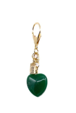 Jane The Brand The Dellacort Bag Charm  - Mini Birkin Green + Heart
