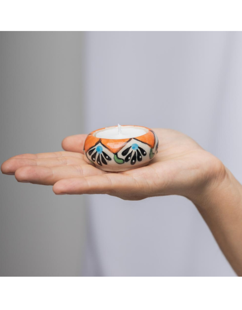 Orange Tealight Holder
