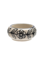 Black Flower Tealight Holder