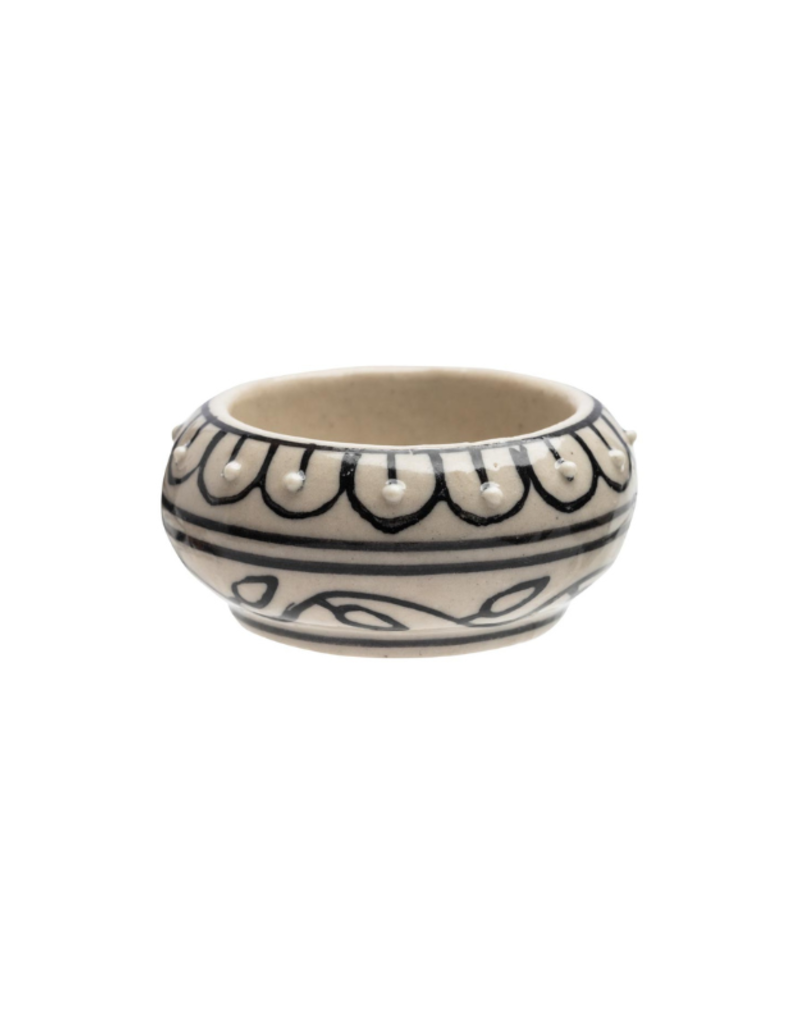 Black Scallops Tealight Holder