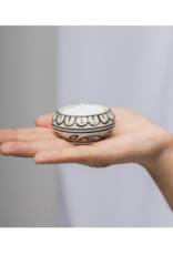 Black Scallops Tealight Holder