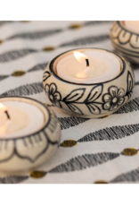 Black Scallops Tealight Holder