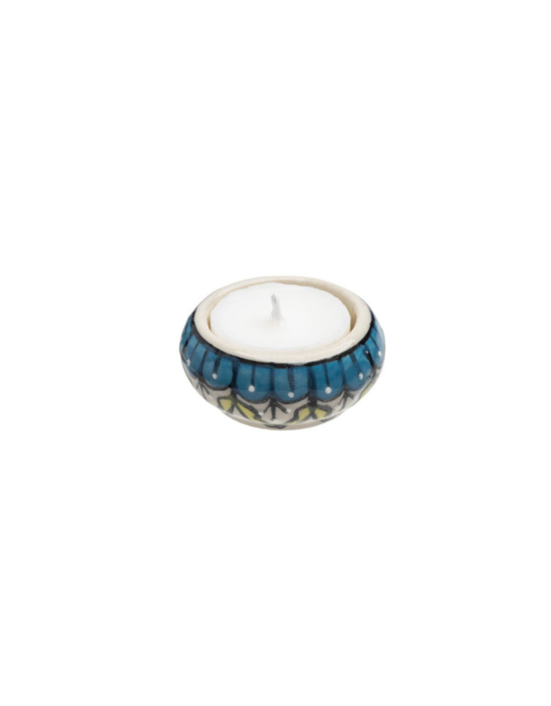 Blue & Yellow Tealight Holder