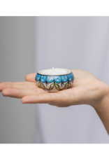 Blue & Yellow Tealight Holder