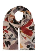 v. Fraas Wild Flower Scarf in Cashew by Fraas