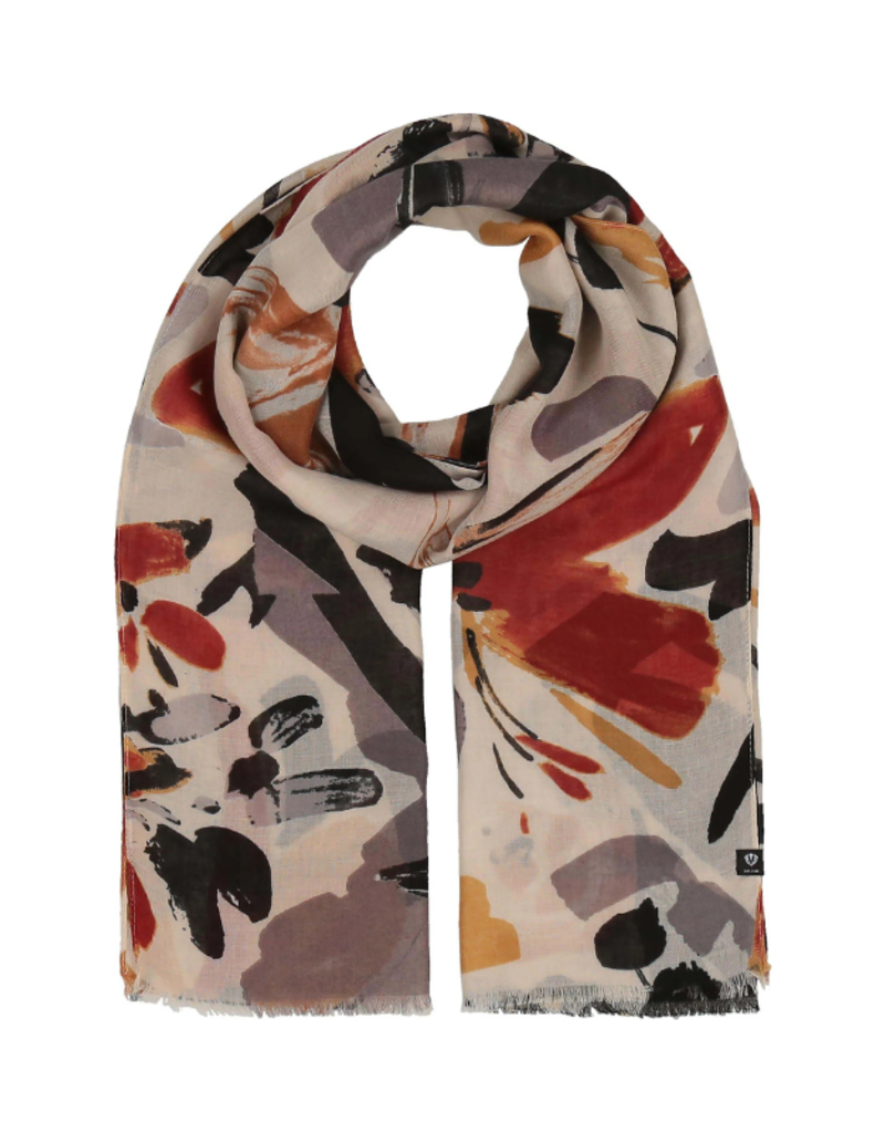 v. Fraas Wild Flower Scarf in Cashew by Fraas