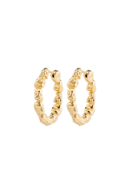 PILGRIM Tide Hoop Earrings in Gold by Pilgrim