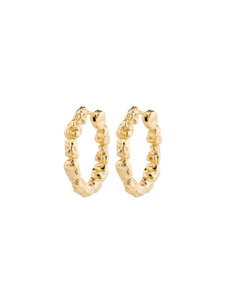 PILGRIM Tide Hoop Earrings in Gold by Pilgrim
