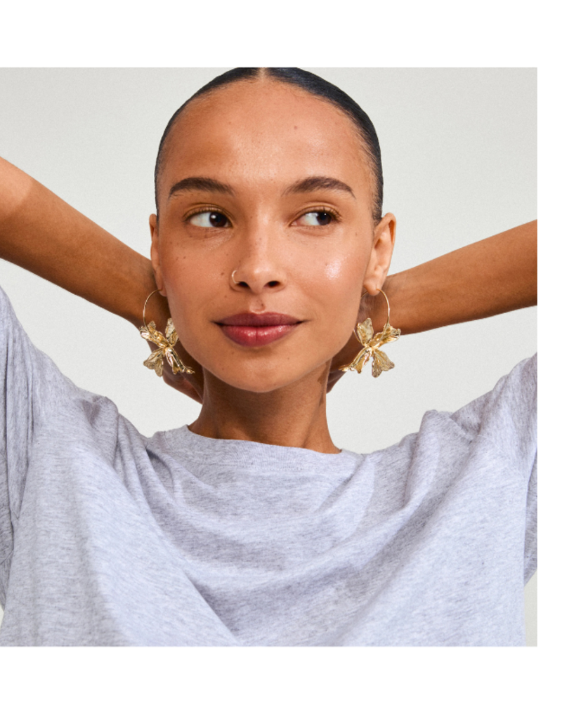 PILGRIM Dream Hoop Earrings in Gold by Pilgrim