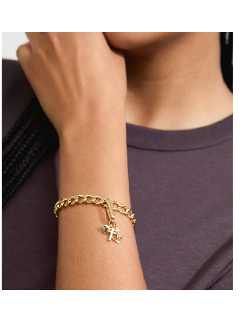 PILGRIM Gold Faith, Hope & Love Charm by Pilgrim