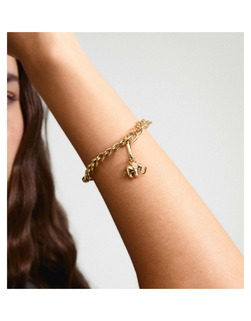 PILGRIM Gold Elephant Charm by Pilgrim
