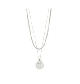 PILGRIM Nomad Coin Necklace in Silver by Pilgrim