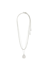 PILGRIM Nomad Coin Necklace in Silver by Pilgrim