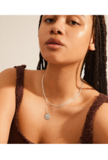 PILGRIM Nomad Coin Necklace in Silver by Pilgrim