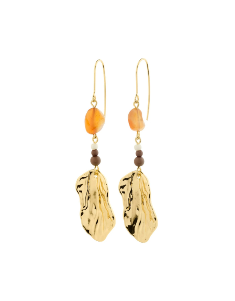 PILGRIM Eclipse Earrings in Gold by Pilgrim