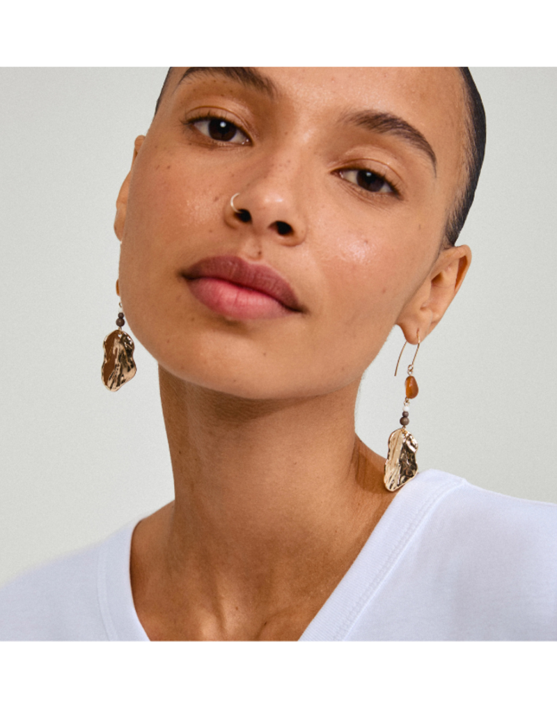 PILGRIM Eclipse Earrings in Gold by Pilgrim