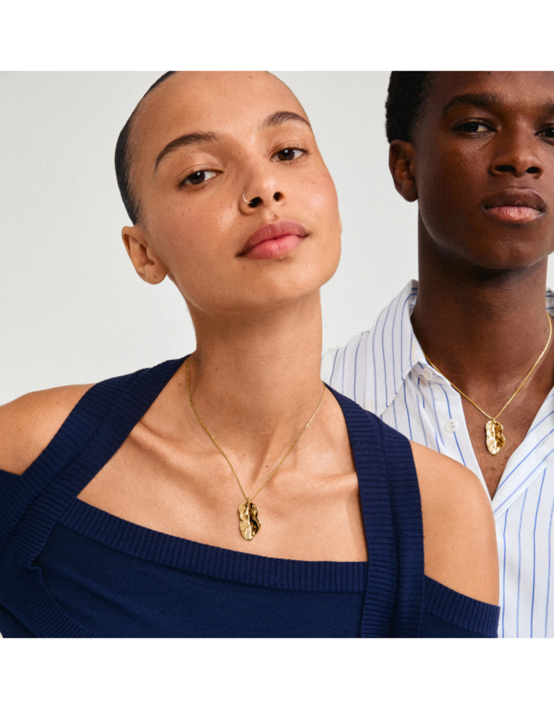 PILGRIM Eclipse Necklace in Gold by Pilgrim