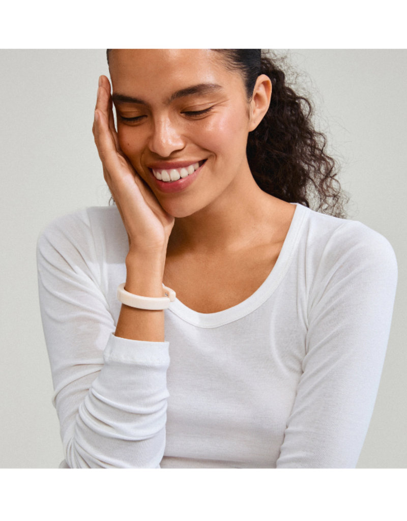 PILGRIM Eclipse Bangle in White Silver by Pilgrim