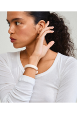 PILGRIM Eclipse Bangle in White Silver by Pilgrim