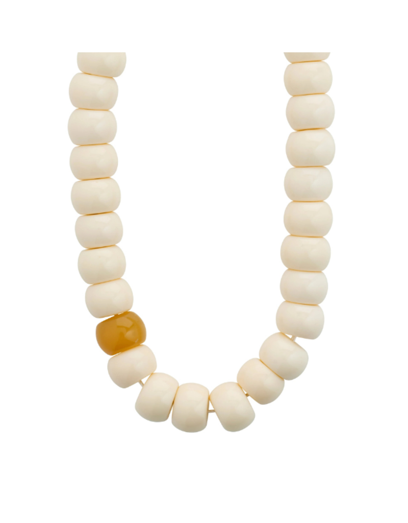 PILGRIM Eclipse Necklace in White Silver by Pilgrim